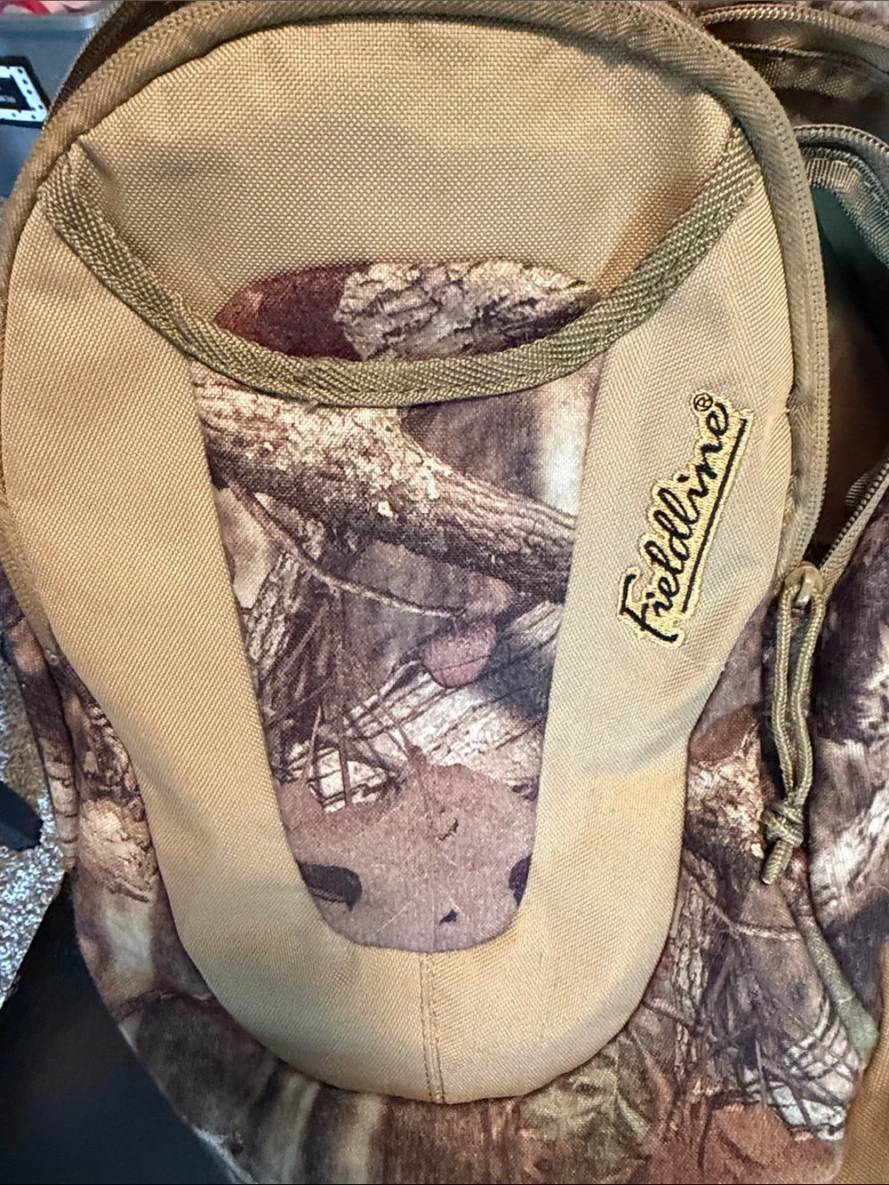 Men’s Tan & Camo Daypack Backpack
